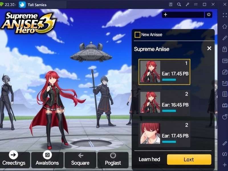 Diverse hero roster in Supreme Anise Hero Supreme Anise Hero character selection